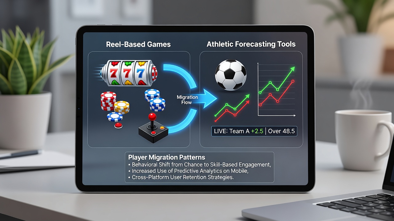 Diagramm zu Nutzerströmen zwischen verschiedenen Spielkategorien auf Handheld-Geräten